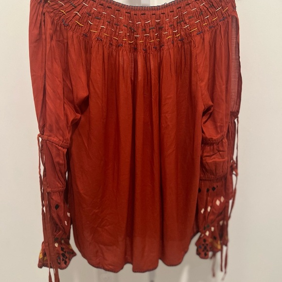 Red Carter Women's Red Boho Top - Picture 4 of 6